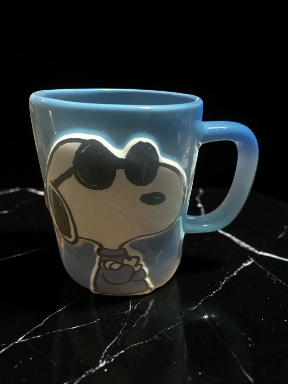 Rae Dunn Blue  Snoopy Sunglasses Mug - NWOT